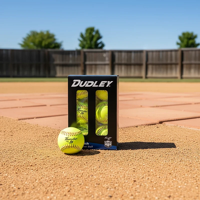 Dudley Thunder SY 12 in ASA Slow-Pitch Softballs 6-Pack