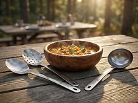 Outdoor Gourmet 3-Piece Stainless-Steel Serving Set