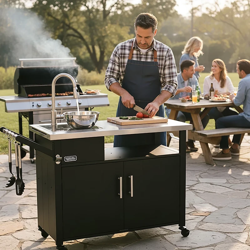 Outdoor Gourmet Outdoor Cooking Prep Station