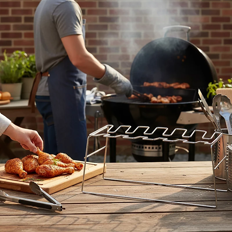 Outdoor Gourmet Vertical Chicken Drumstick Rack