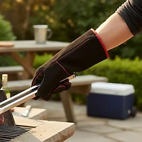 Outdoor Gourmet Leather Cooking Gloves