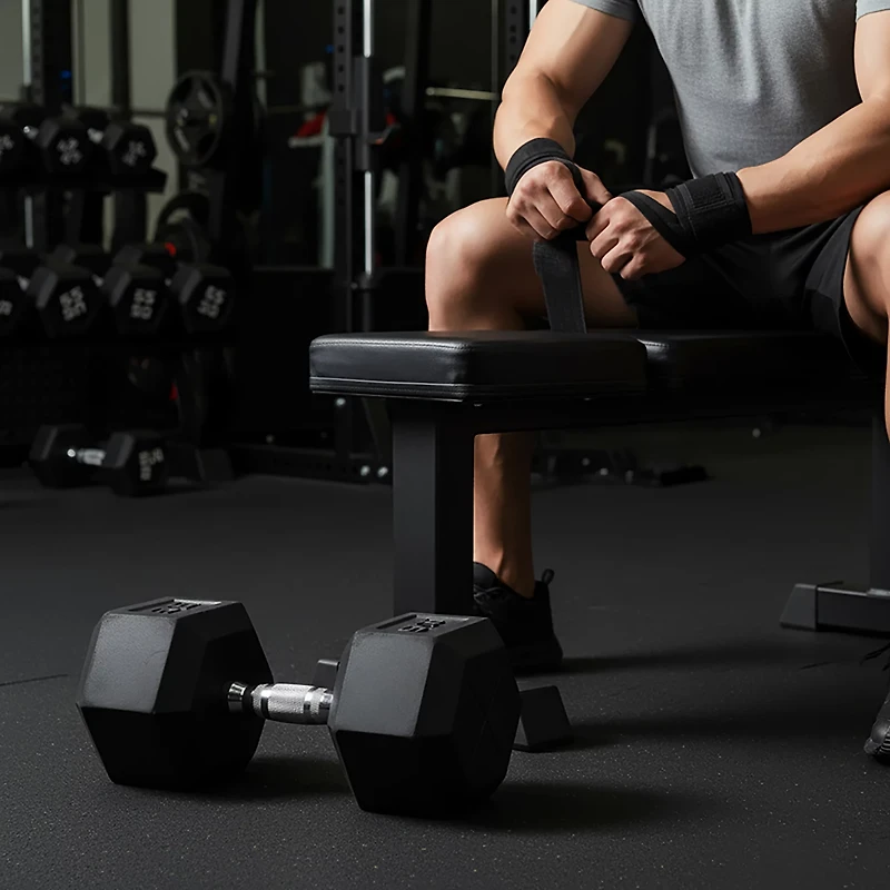 CAP Barbell Rubber Coated Dumbbell – Single