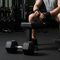 CAP Barbell Rubber Coated Dumbbell – Single