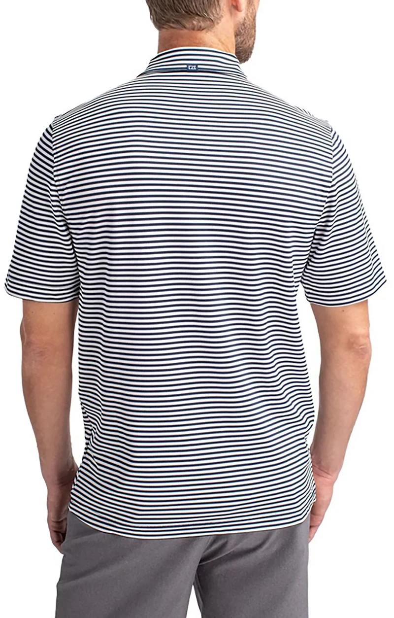Cutter & Buck Men's Auburn University Virtue Stripe Polo Shirt