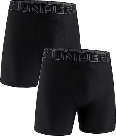 Under Armour Men's Performance Tech Pouch Solid 6" Boxer Briefs 2-Pack