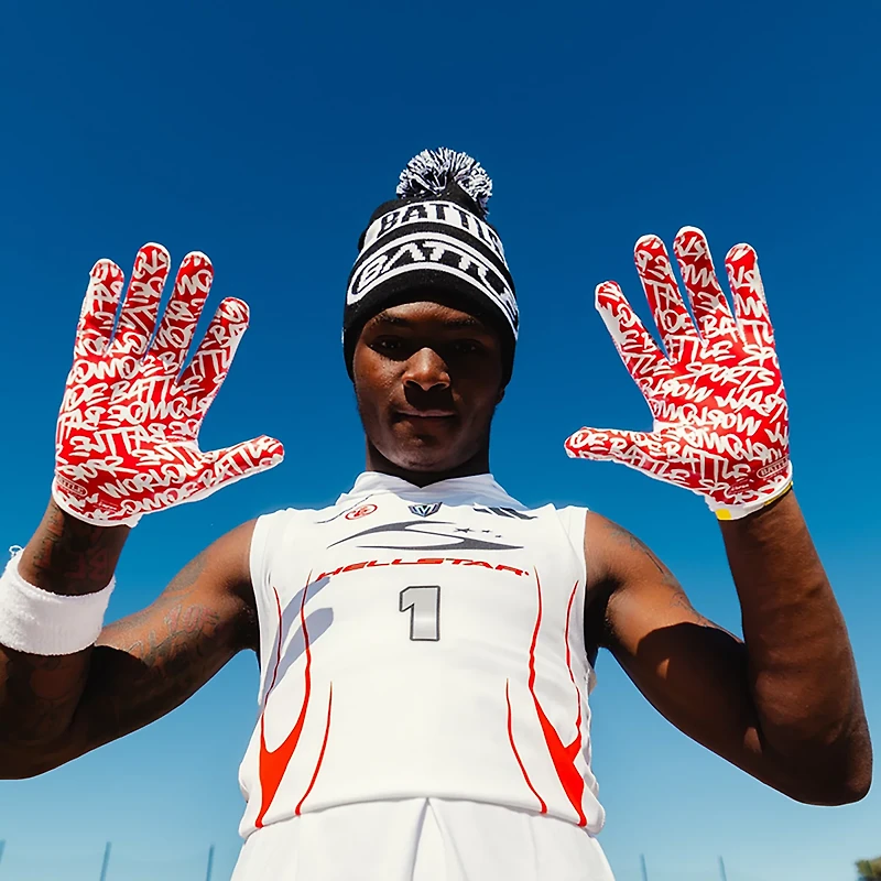 Battle Adults' Lux Doom Speed Football Gloves