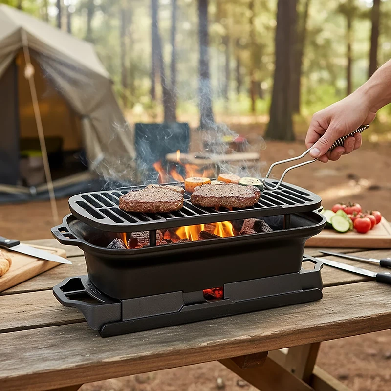Lodge Sportsman's Pro Cast Iron Grill