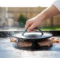 Lodge 8in Round Cast Iron Grill Press