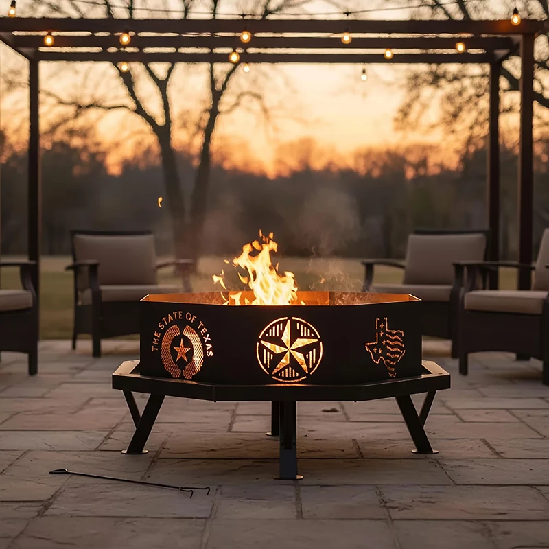 Mosaic Texas Fire Pit