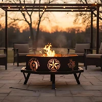 Mosaic Texas Fire Pit