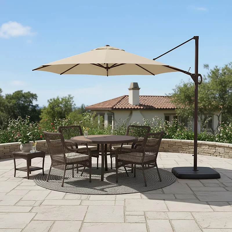 Mosaic 10 ft Round Patio Cantilever Umbrella