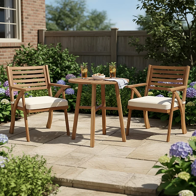 Mosaic 3-Piece Acacia Luncheon Set