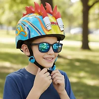 Hot Wheels Boys' 3-D Light-Up Mohawk Flames Helmet