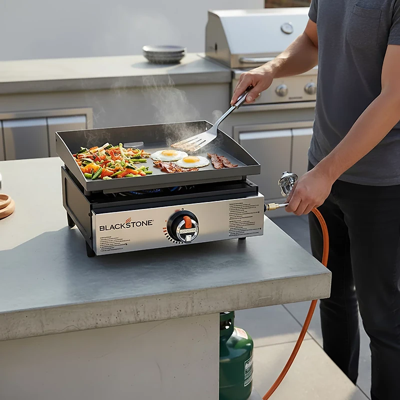 Blackstone Original 17 in Single Burner Stainless Tabletop Griddle