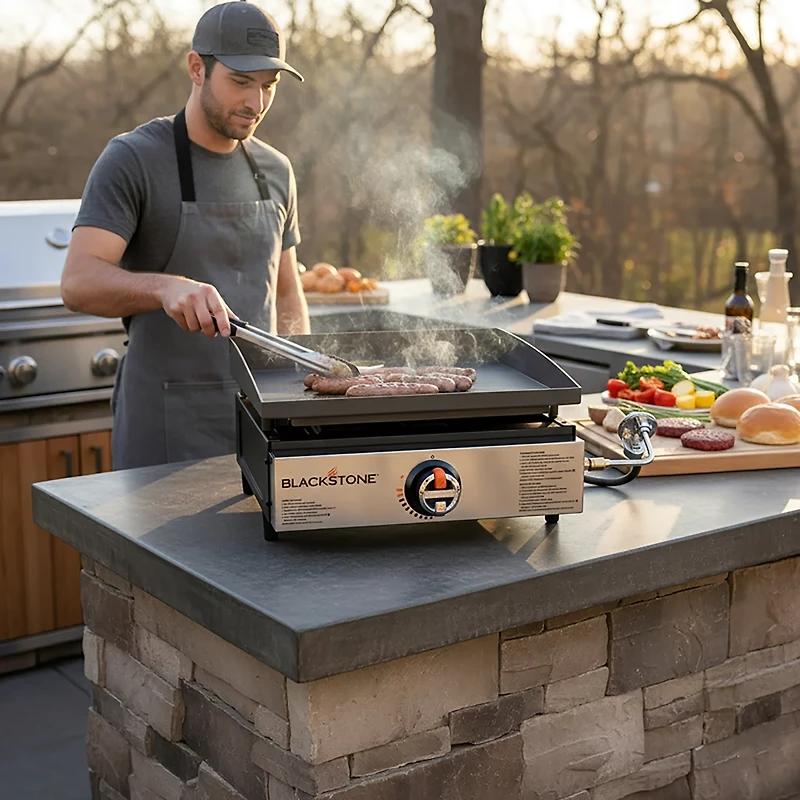 Blackstone Original 17 in Single Burner Stainless Tabletop Griddle