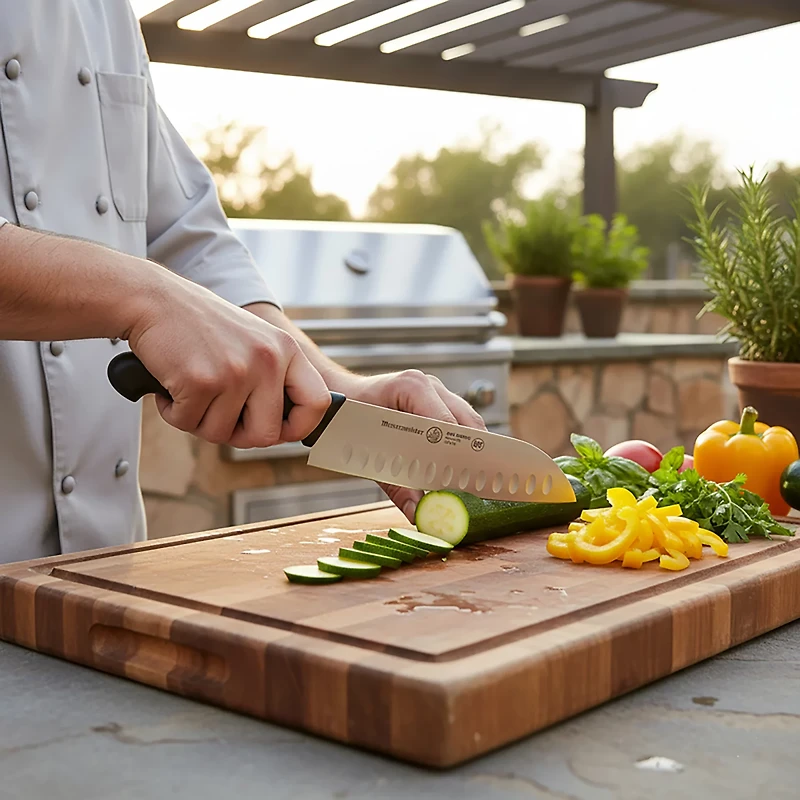 Messermeister Pro Series 7 in Kullens Santoku Knife