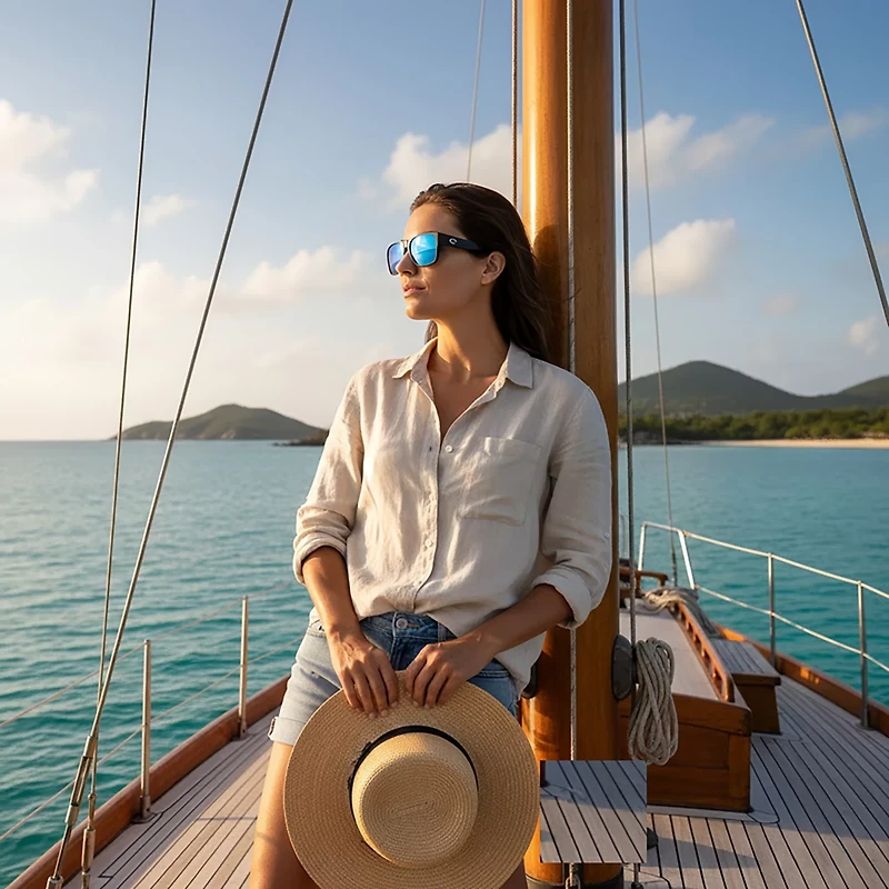 Costa Del Mar Tailfin Mirror 580G Sunglasses