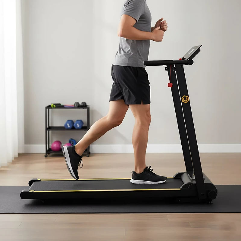 Urevo 2-in-1 Folding Walking Pad Treadmill