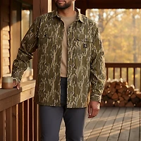 Carhartt Men's Rugged Flex Canvas Fleece Lined Camo Shirt Jac