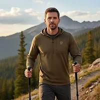 Magellan Outdoors Men's ProHunt 1/4 Zip Long Sleeve Pullover