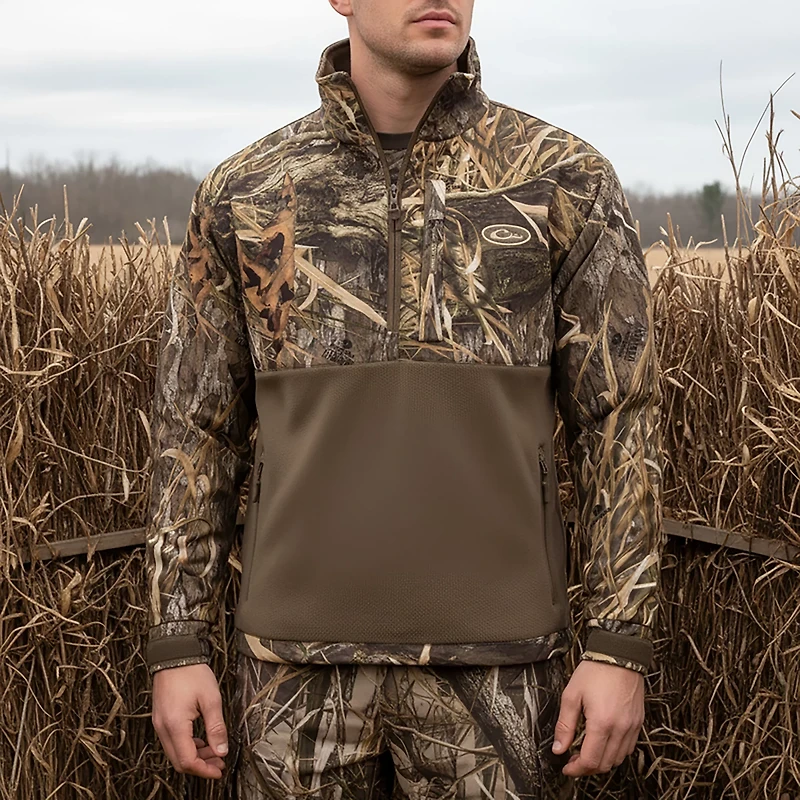 Drake Men's MST Half-Zip Eqwader Bottomland Jacket