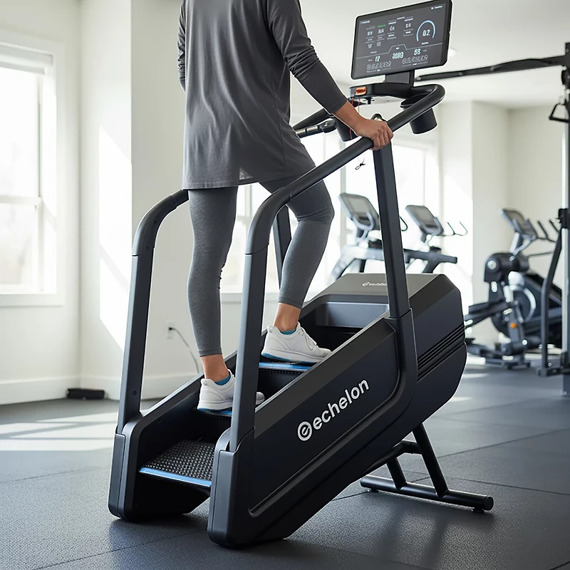 Echelon Summit Stair Stepper Machine with Adjustable Step Rate & Wireless Charging