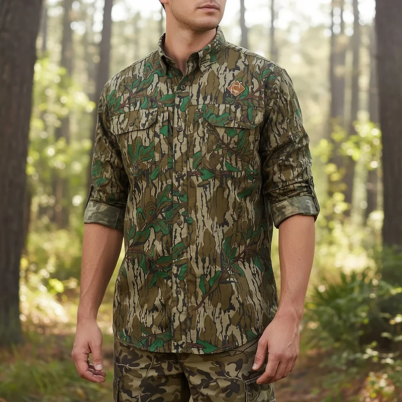 Drake Men's Ol' Tom Wingshooter Trey Long Sleeve Button Down Shirt