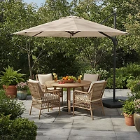Mosaic Round Patio 10 ft Cantilever Umbrella with EZ Lever