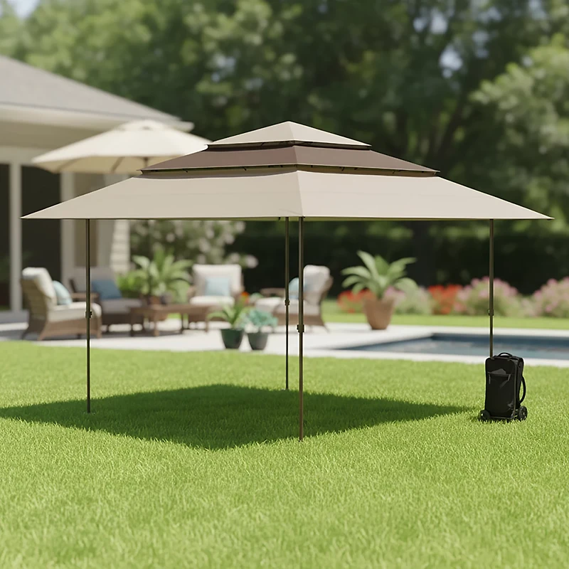 Mosaic 13 ft x 13 ft Triple Pagoda Gazebo Canopy