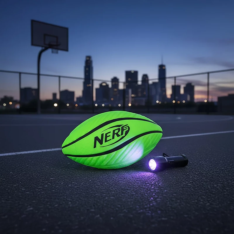 NERF Spiral Glow The Dark Football