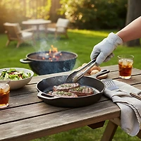 Outdoor Gourmet 10 in Polished Cast Iron Skillet