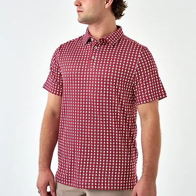 Burlebo Men's Alabama Performance Long Sleeve Polo Shirt