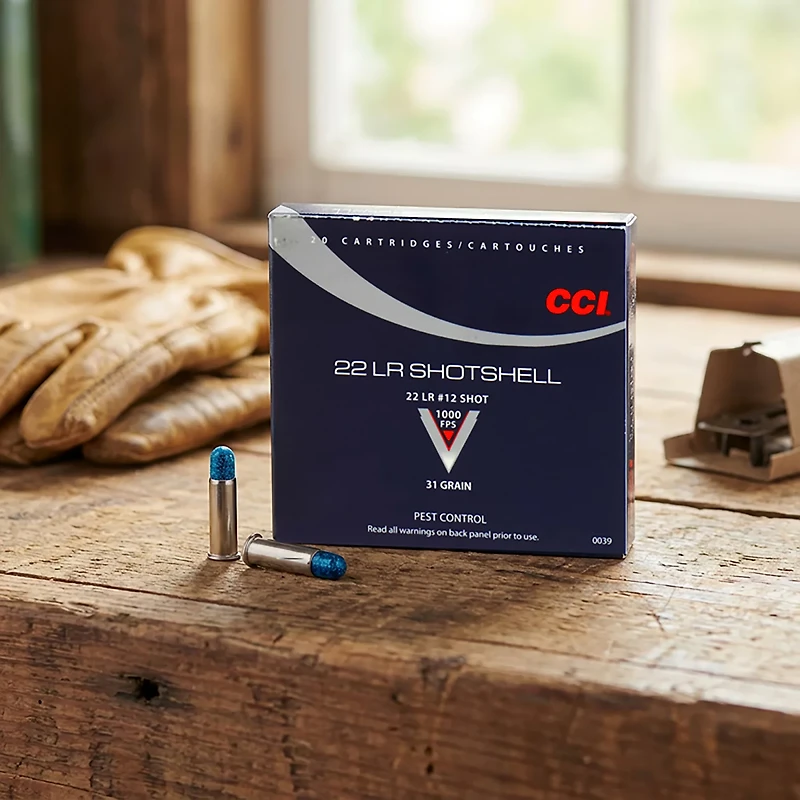 CCI® .22 LR 31-Grain Rimfire Handgun Shotshells - 20 Rounds