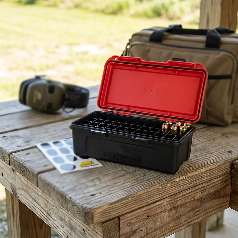 Plano 50-Count Handgun Ammo Case for .41 Magnum, .44 Magnum and .45 Long Colt Bullets