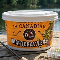DMF Bait Canadian Nightcrawlers 18-ct