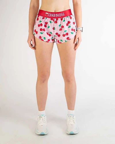 ChicknLegs Women's Cherries Split Shorts 1.5