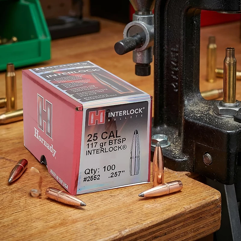 Hornady InterLock BTSP .25 117-Grain Bullets