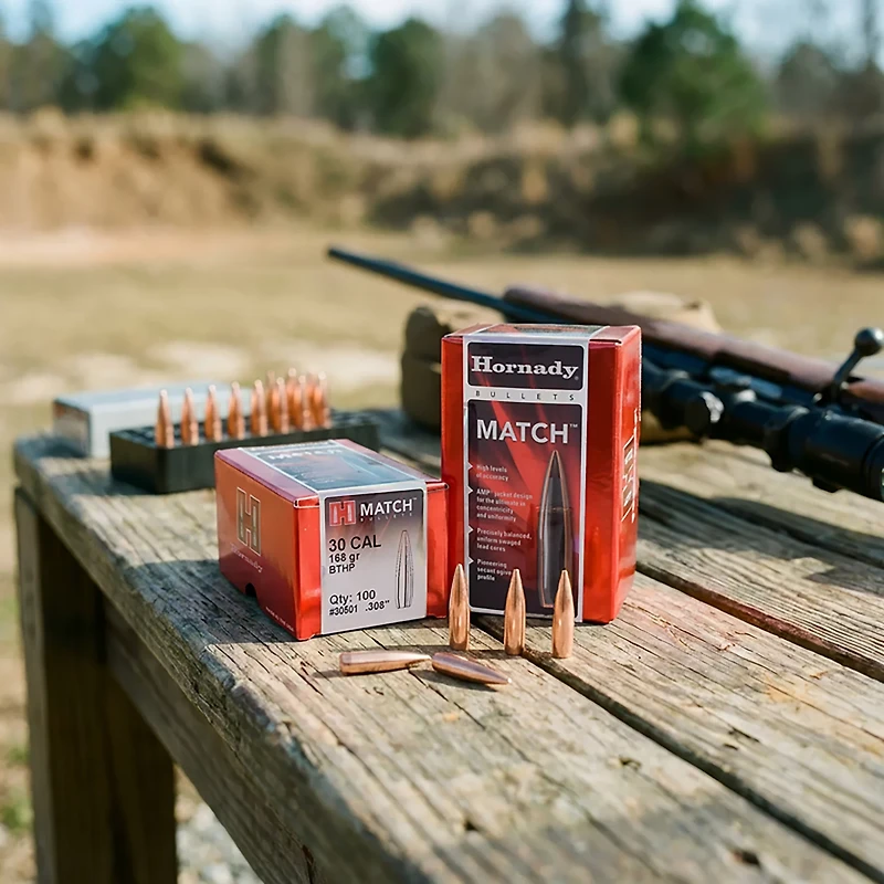 Hornady BTHP .30 Caliber 168-Grain Bullets