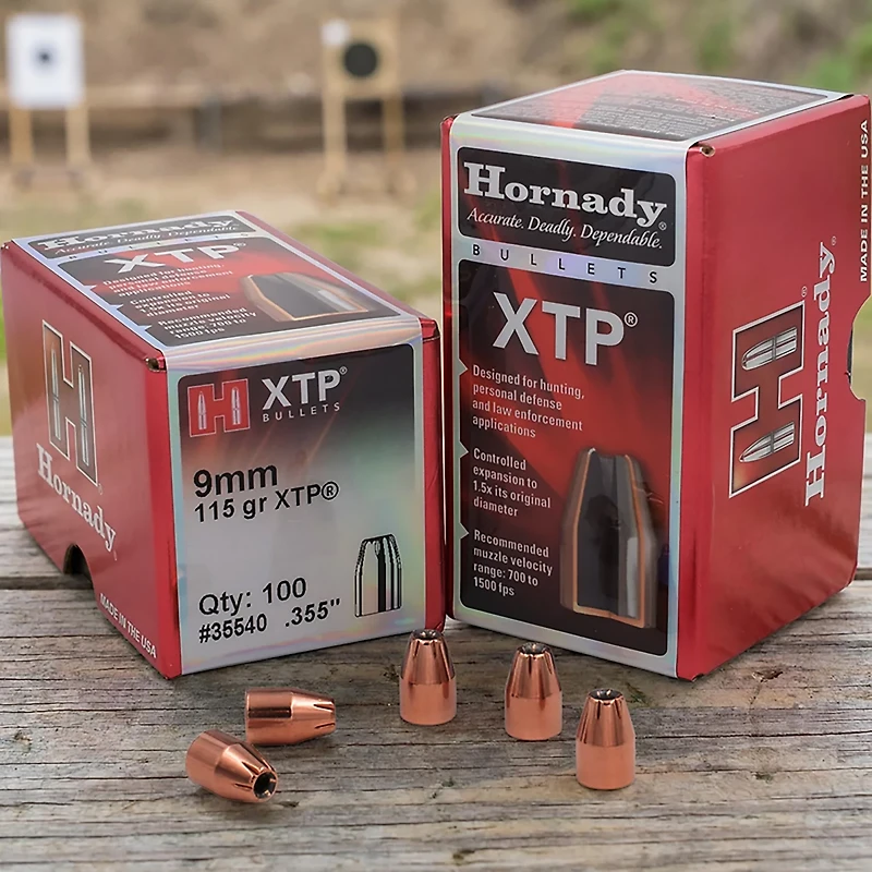 Hornady HP XTP 9mm -Grain Bullets