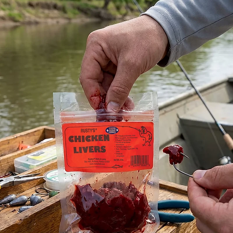 Rusty's Chicken Livers 4 oz. Fish Bait