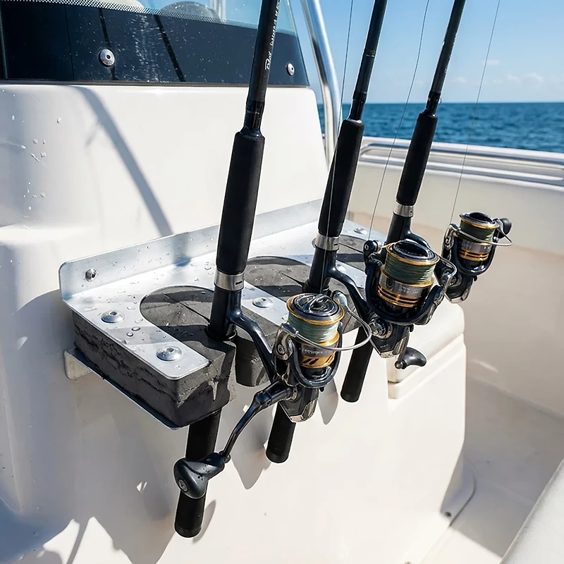 Marine Raider™ Aluminum 3-Rod Holder