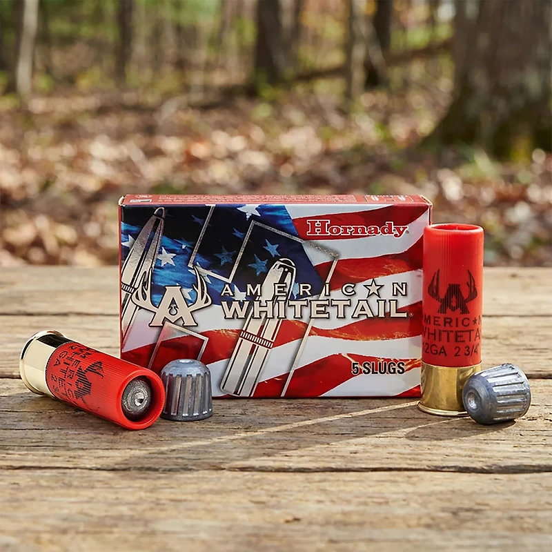 Hornady American Whitetail® 12 Gauge Rifled Slug Shotshells