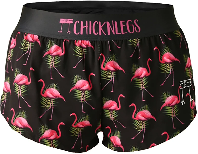 ChicknLegs Women's Flamingo Split Shorts 1.5