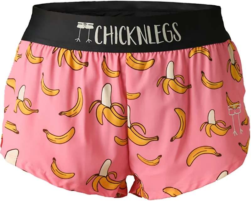 ChicknLegs Women's Pink Bananas Split Shorts 1.5