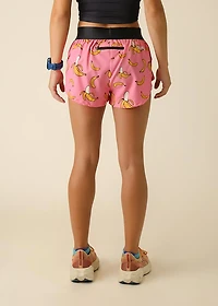 ChicknLegs Women's Pink Bananas Split Shorts 1.5