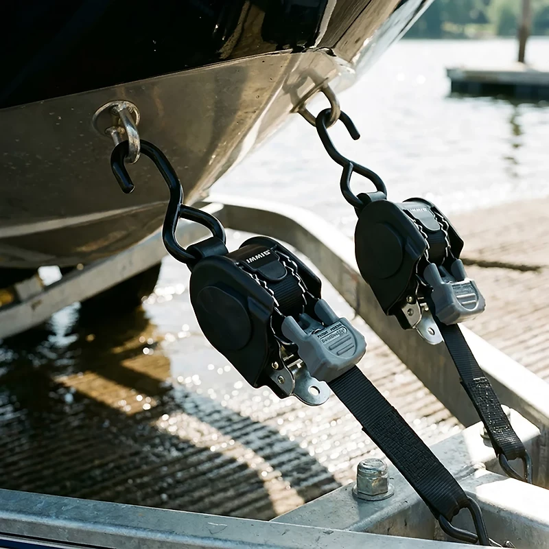BoatBuckle™ Mini G3 Retractable Ratcheting Tie-Downs 2-Pack