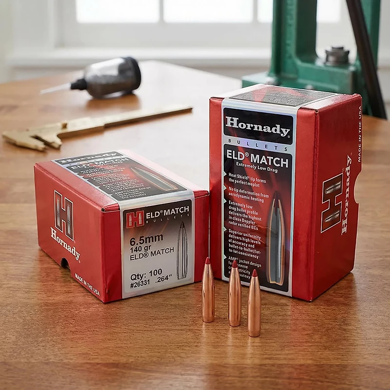Hornady ELD Match 6.5mm .264 140-Grain Bullets