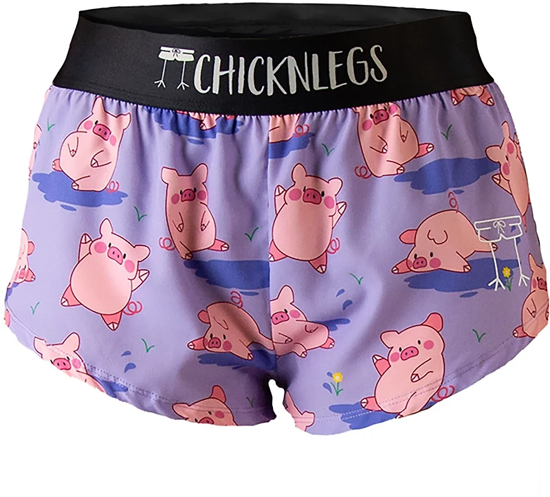 ChicknLegs Women's Piggies Split Shorts 1.5