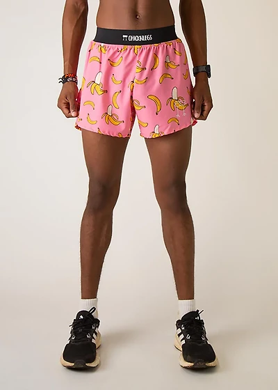 Chicknlegs Men's Pink Bananas Half Split Shorts 4
