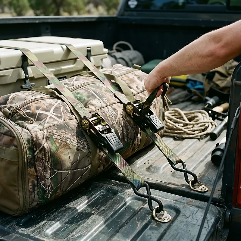 CargoLoc 8' Camo Ratchet Tie-Downs 2-Pack